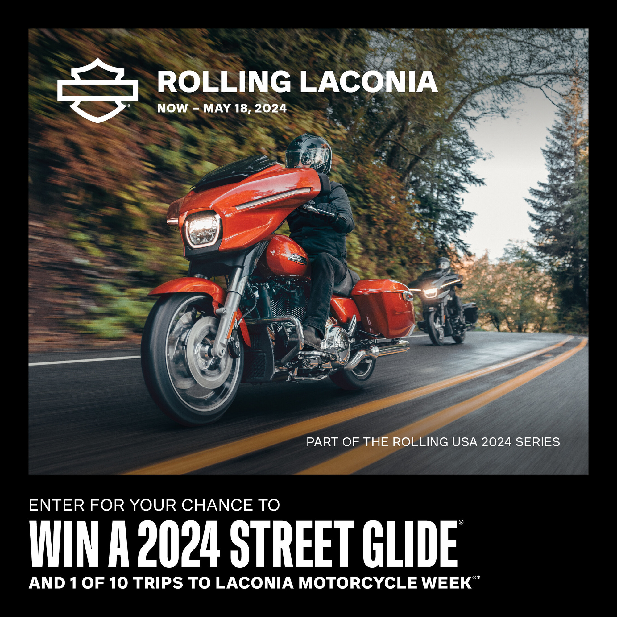 Win a 2024 Street Glide and a trip to Laconia Motorcycle Week